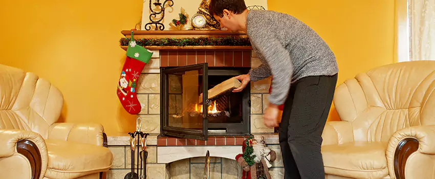 Rusted Metal Fireplace Restoration in Goose Creek, South Carolina